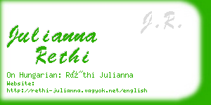 julianna rethi business card